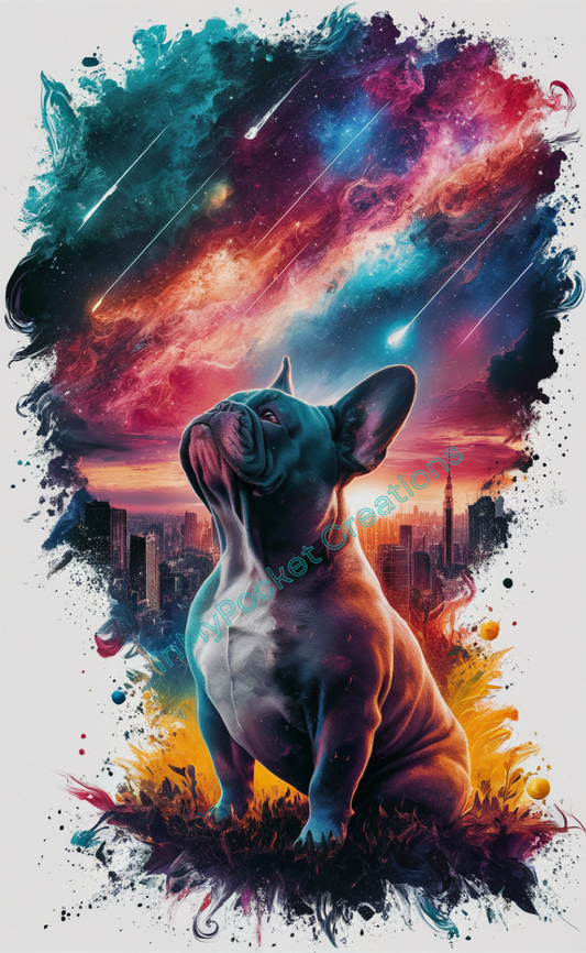 Chien cosmique urbain "Bouledogue"