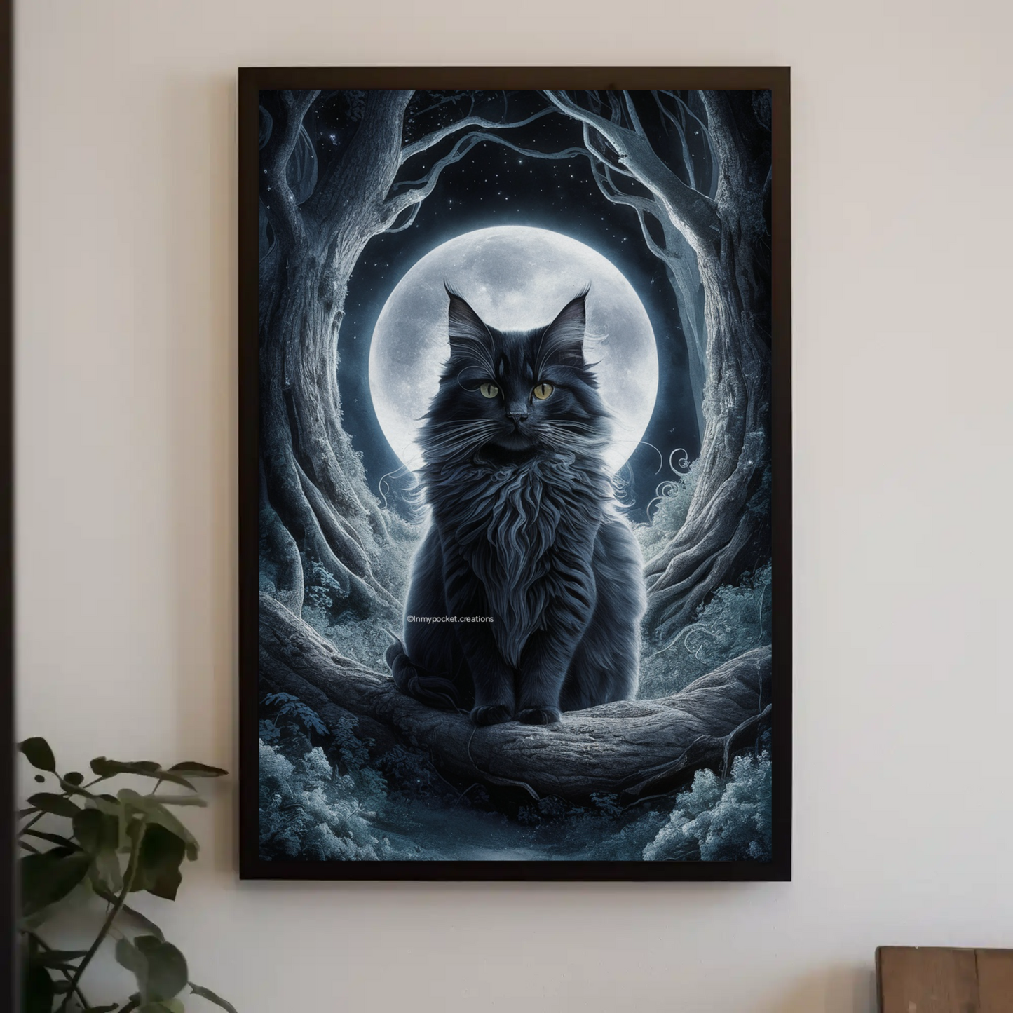 Sous la magie du clair de lune "Maine coon"